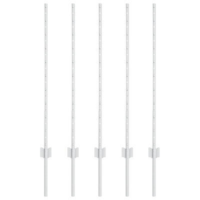 Vidaxl Fence Posts 10 Pcs U-Channel Galvanised Steel