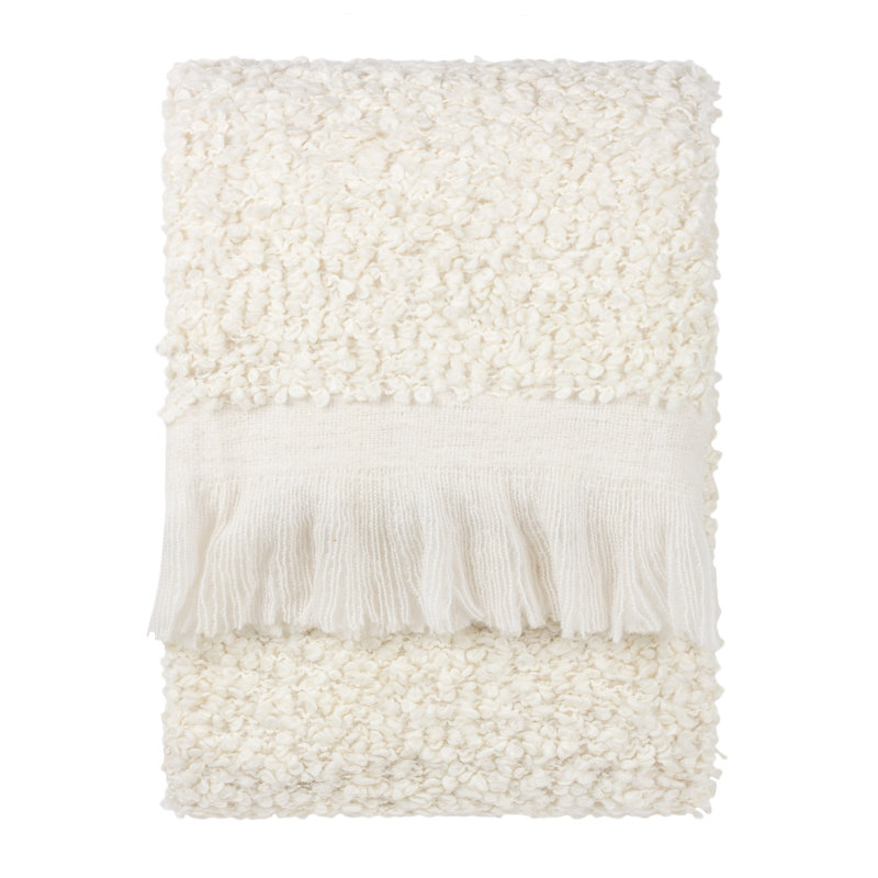 Ulsmere Throw Blanket, Ecru