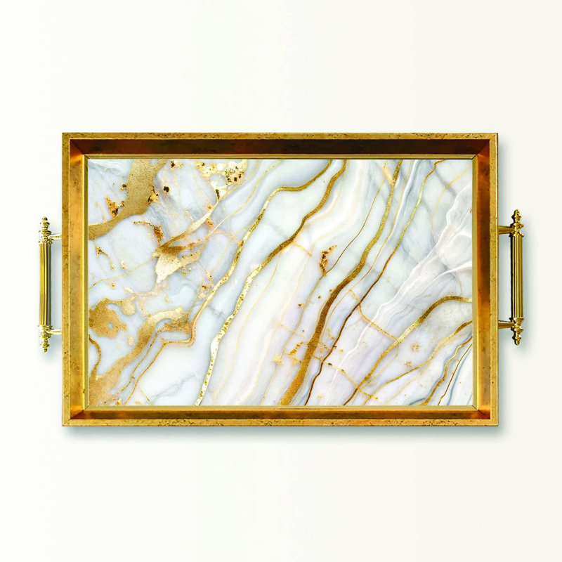 Elegant Glass Serving Tray, 19.7 x 11.4 x 1.4 inches | 100% High-Quality Glass | Perfect for Entertaining & Serving | Stylish and Functional Design for Home & Parties | Durable and Easy to Clean