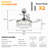 Emerito 42'' Ceiling Fan with LED Lights-271260062