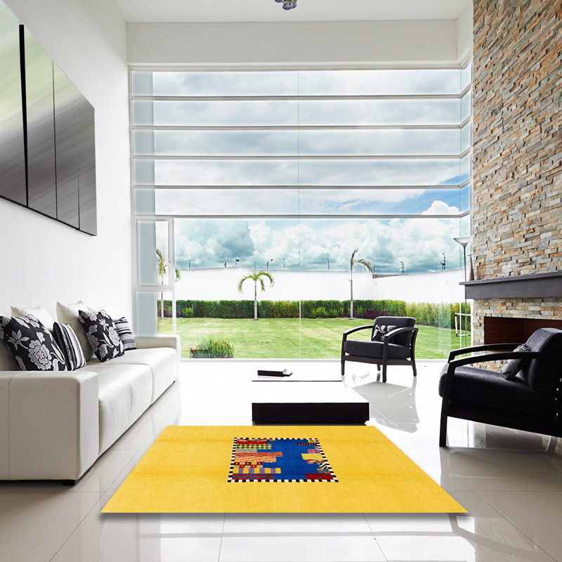 Abstract Indoor Rug, Square 6'