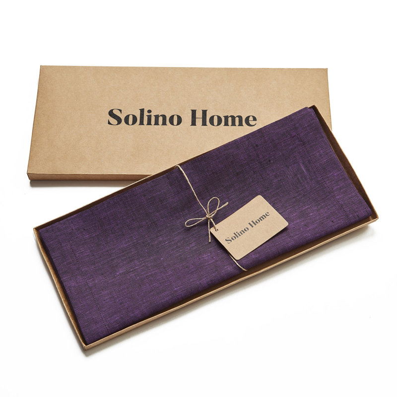 Grape Linen Table Runner 14 x 108 Inch