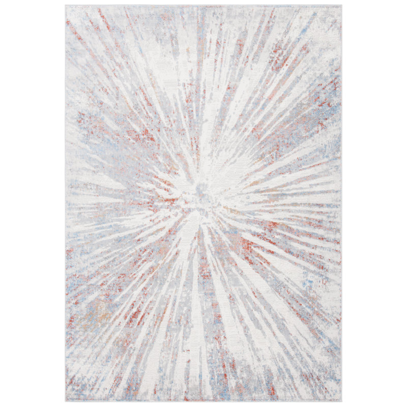 Amelia Cotton Abstract Rug, Rectangle 4'5" x 6'5"