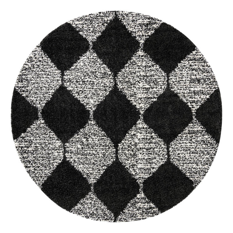 Rodney Geometric Indoor Rug, Round 10'