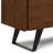 Lowry 39"W Solid Acacia Wood Modern Industrial Medium Storage Cabinet with Adjustable Shelves and Metal Legs-1228657897-1262481089