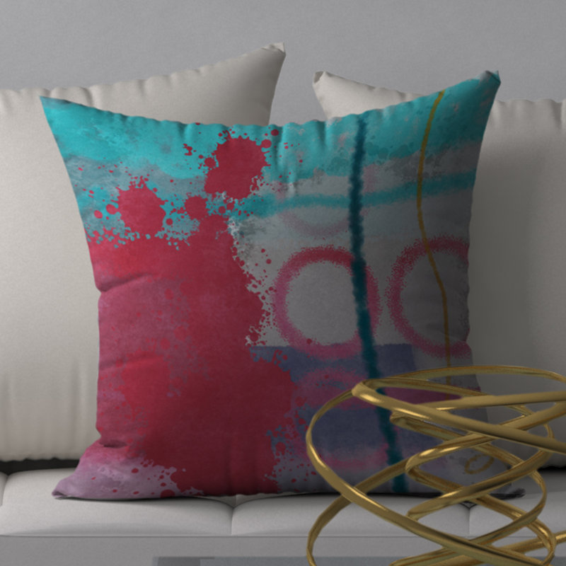 Reversible Throw Pillow, 24" x 24"