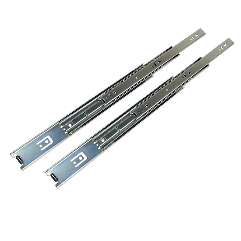 Glissière de tiroir à fixation latérale à roulement à billes, H 1,3 po x l 15,8 po x p 1 po