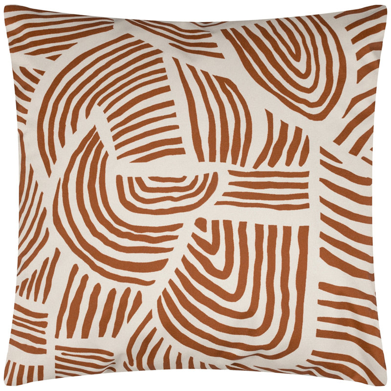 Indoor / Outdoor Abstract Square Throw Pillow Cover