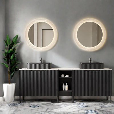 Grand meuble-lavabo 72 po (doit inclure le meuble-lavabo et le lavabo), MDF Modern Home