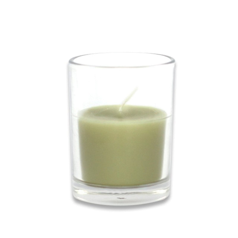 Bougie votive Zest, Vert sauge, Ensemble de 96