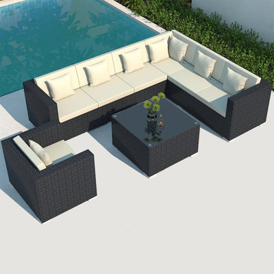 Nadilynn 7 - Person Patio Conversation Set