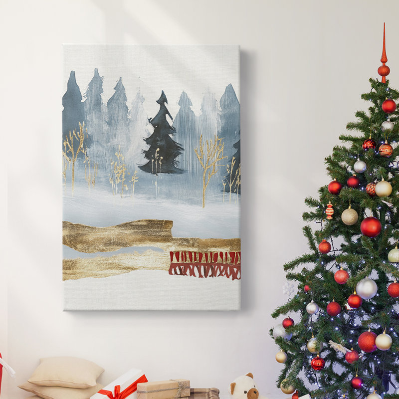 Art des Fêtes de Noël - Toile tendue avec châssis CCL, H 18 po x l 12 po