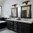 3-Light Black Vanity Light