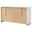Commode 6 tiroirs blanche ultrabrillante
