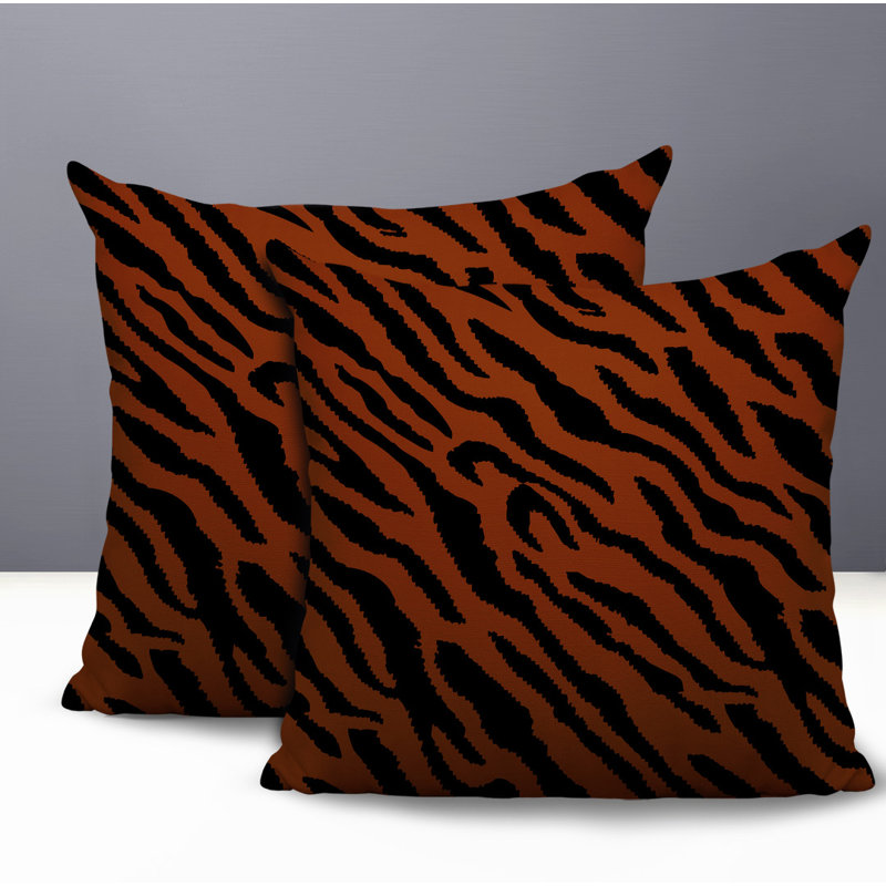 Coussin intérieur / extérieur Valerie, 16x16, Burnt Orange