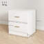 Demonica 45cm W Steel Bedside Table