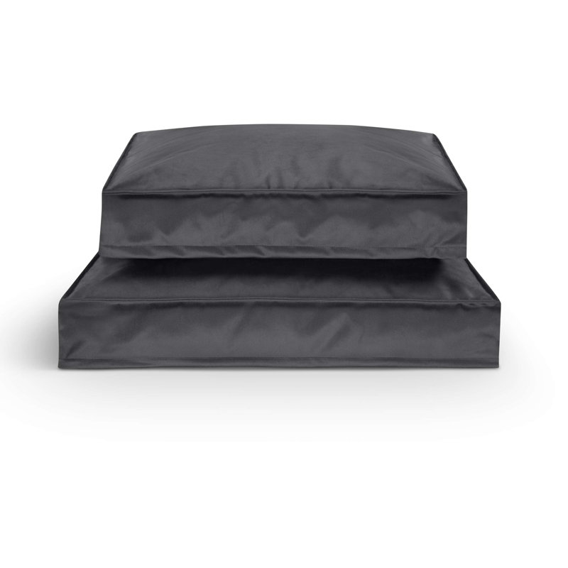 Nairne Polyester Pet Bed, 15cm H x 90cm W x 78cm D, Dark grey