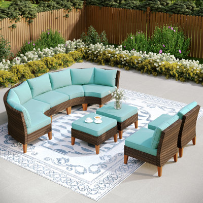 Ensemble de conversation modulaire avec coussins Salem