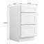 Armoire de cuisine Modern Shaker avec 3 tiroirs, structure en bouleau massif, glissières Dtc à fermeture en douceur à extension complète, tablettes réglables, options de largeurs multiples (12 po à 36 po)-122500611