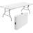 Folding Picnic Table, Plastic Picnic Table, Portable with Carrying Handle, White Tailgate Utility Commercial Craft Table with Heavy Duty Frame for Parties and Events.-1143475790-1143475788