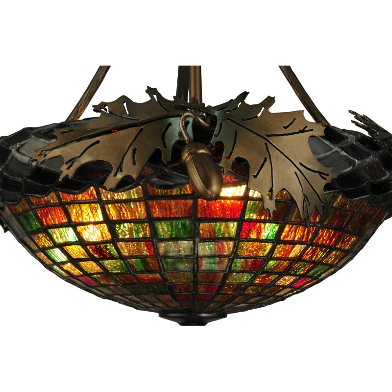 Rustic Lodge 3 - Light Semi Flush Mount