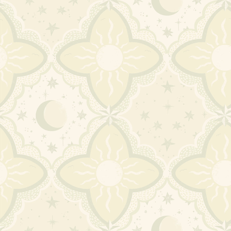 Galerie Resan Sun and Moon Wallpaper, Beige