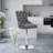 Luxury Swivel Velvet Bar Stools with Adjustable Height (set of 2)-401185951