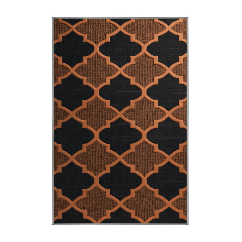 Machine Washable Trellis Purple Area Rug, Rectangle 7' x 9'