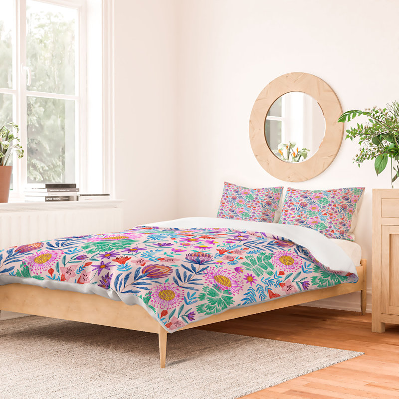 Housse de couette en microfibre, Housse de couette grand et 2 taies décoratives