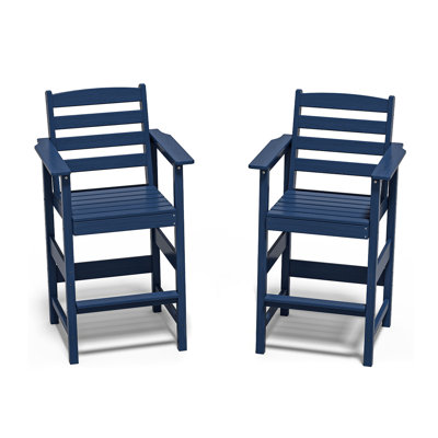 46.1" H HDPE Adirondack Bar Chairs