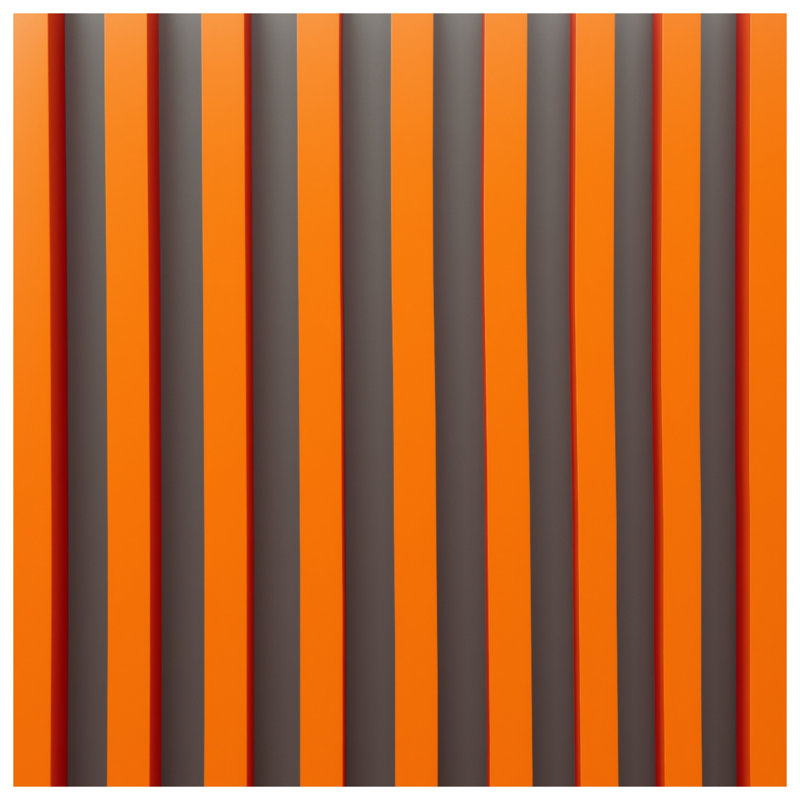 Rideaux à rayures verticales orange, voilages et voilages à rayures - 1 panneau, 50" x 92" - 1 Panel, Blockout