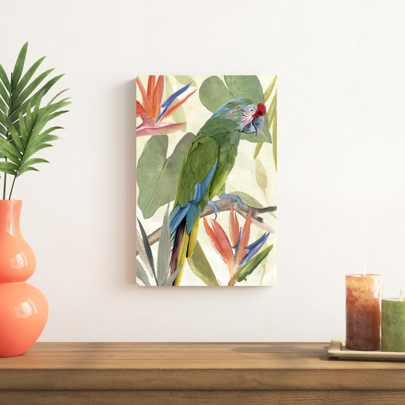 Composition de perroquet tropical I, H 18 po x l 12 po, Unframed, Non