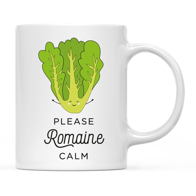 Tasse à café Funny Food pun, Laitue romaine