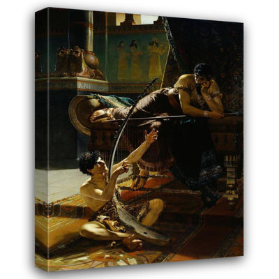 "David and Saul" by  Julius Kronberg - Gallery Wrap Canvas Wall Art