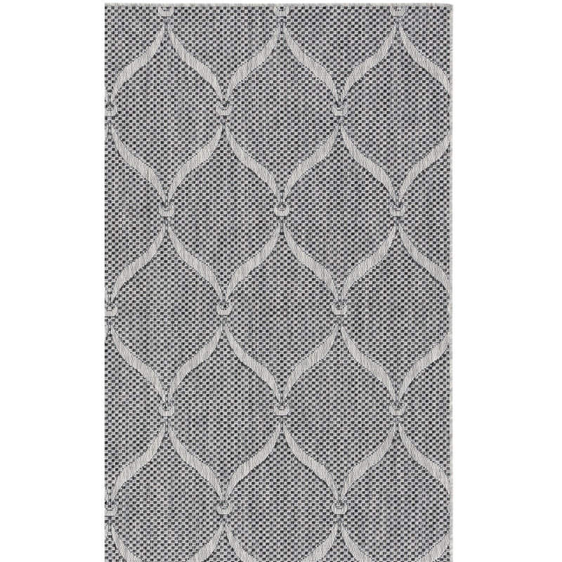 Tapis d'intérieur / extérieur à motif géométrique Nylie Performance, Tapis de couloir 2 pi 2 po x 10 pi