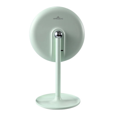 Miroir de maquillage Impressions Vanity Poppy avec grossissement 10X, éclairage tricolore