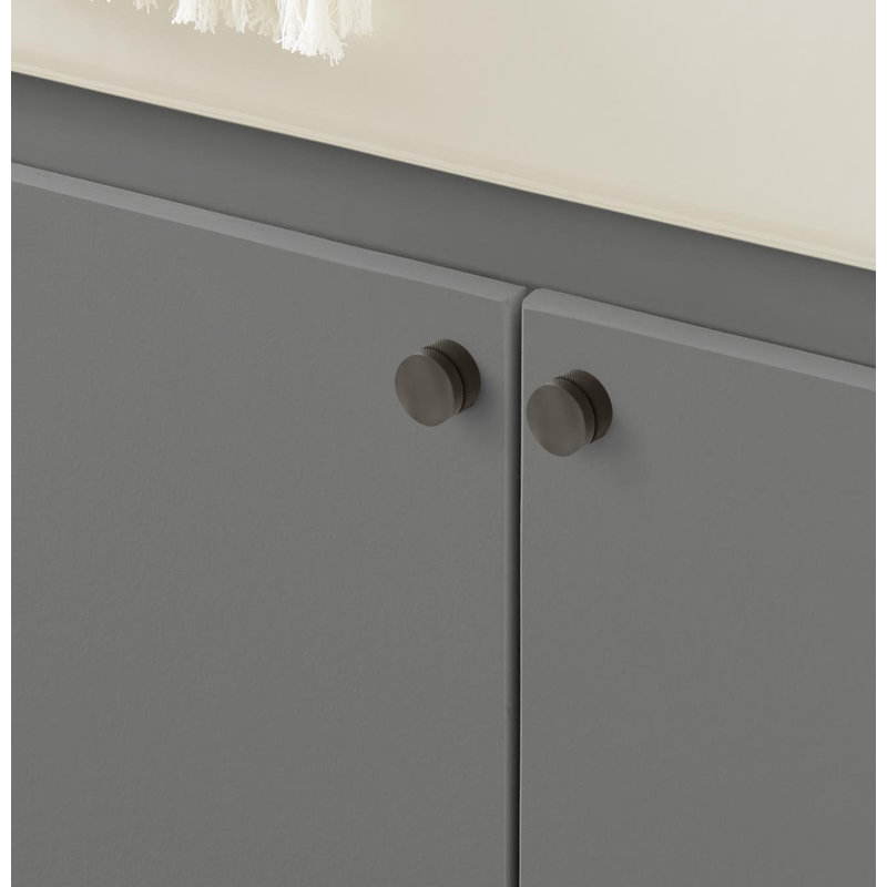 Poignée ronde Transcendent 1 1/4 po de diamètre, Noir mat