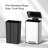12 Gallon / 45L Rectangular Step Kitchen Trash Can with Soft-Close Lid-132638422