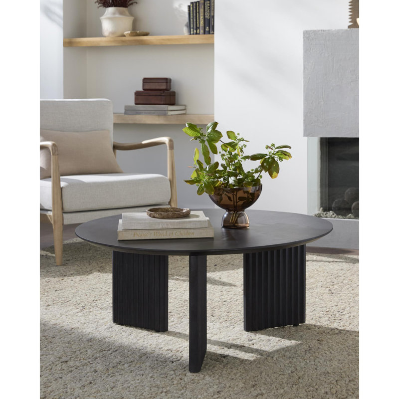 Edianna Modern Coffee Table, Black