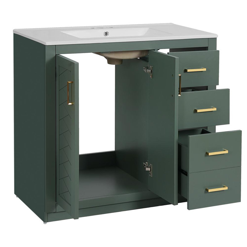 36'' Bathroom Vanity with Ceramic Sink