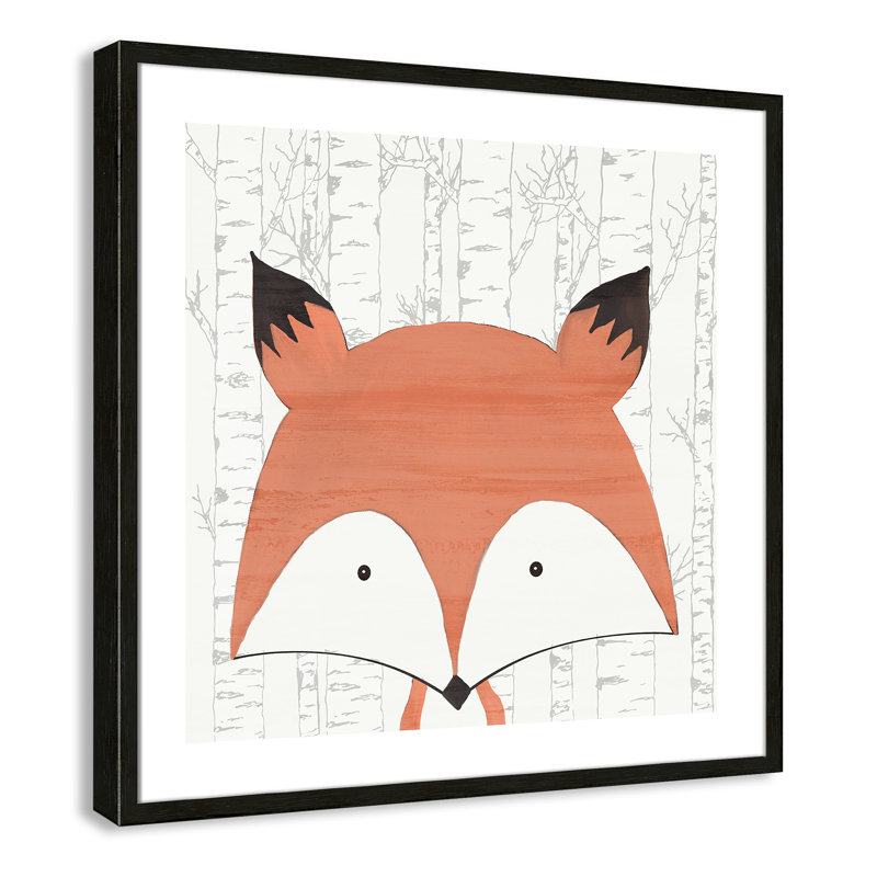 Art encadré juvénile, 26.5" H x 26.5" W x 1.18" D, Cadre boîte à grain de bois noir