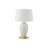 Lighting, 26"h, Table Lamp, White Ceramic, Ivory / Cream Shade, Transitional