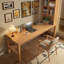 Bureau rectangulaire en bois massif Burlywood-1043192579-1043192578