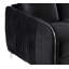 Causeuse moderne chic en velours noir Tisa-122255400