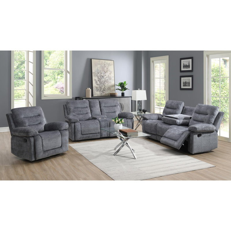 Upholstered Chenille Recliner