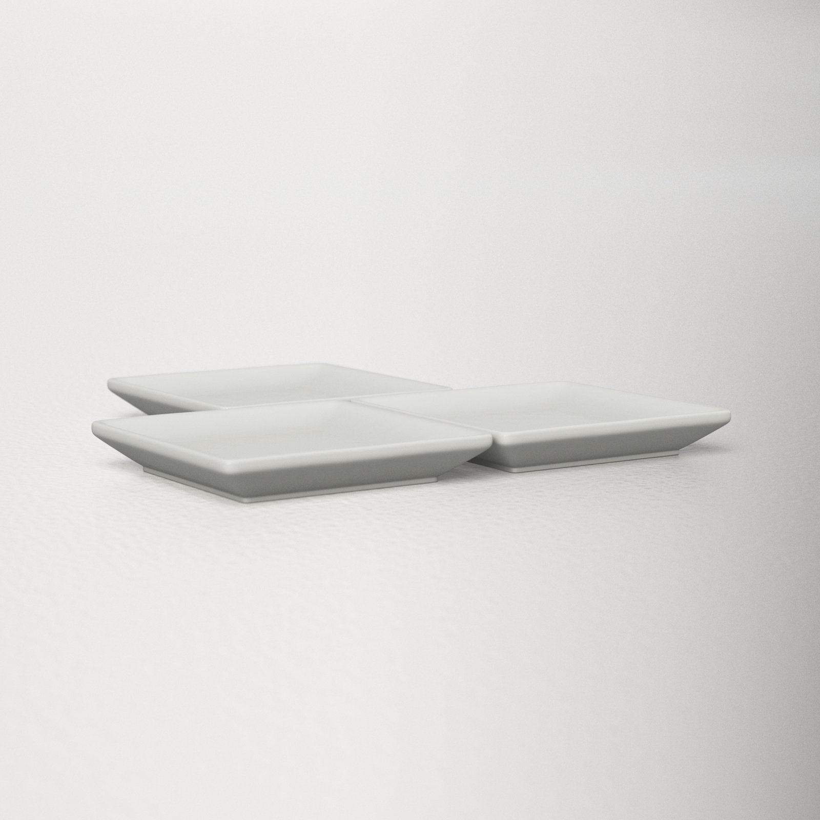 Borgen Square Condiment Server, Old Silver