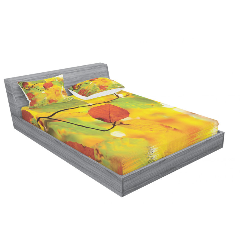 Microfiber Sheet Set, Queen Sheet Set with Fitted Sheet