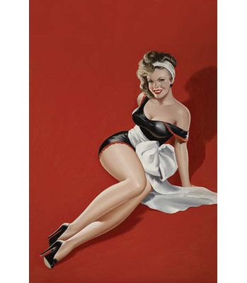 Reproduction d’art graphique sur toile « the gift » par peter driben