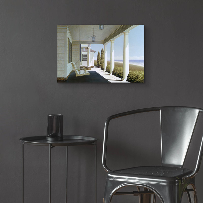 «Porch Lights» par Zhen-Huan Lu, art mural en verre acrylique, H 16 po x l 24 po x P 0,2 po