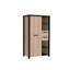 Deveau 1 Door Manufactured Wood Wardrobe